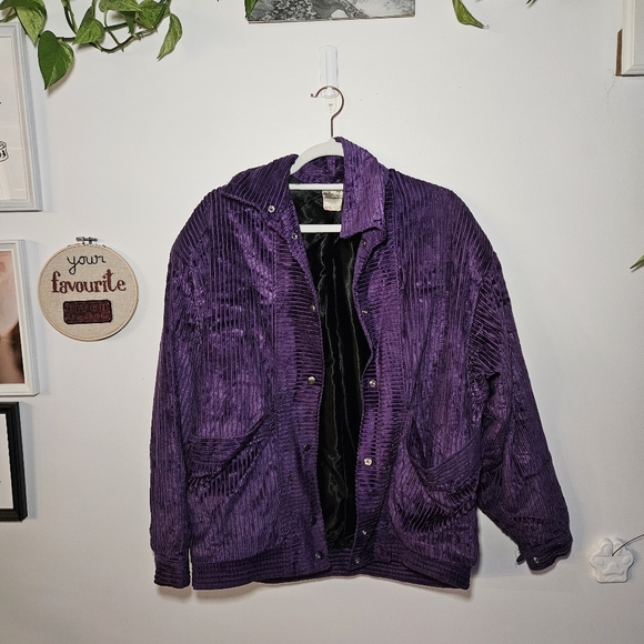 Vintage Purple Corduroy Jacket - Picture 3 of 10